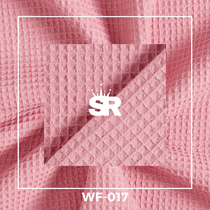 Plain Waffle Fabrics – Baby Pink