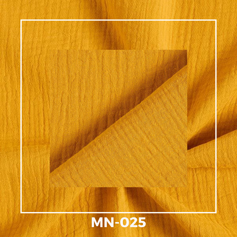 Plain Muslin Fabrics – Curry Yellow