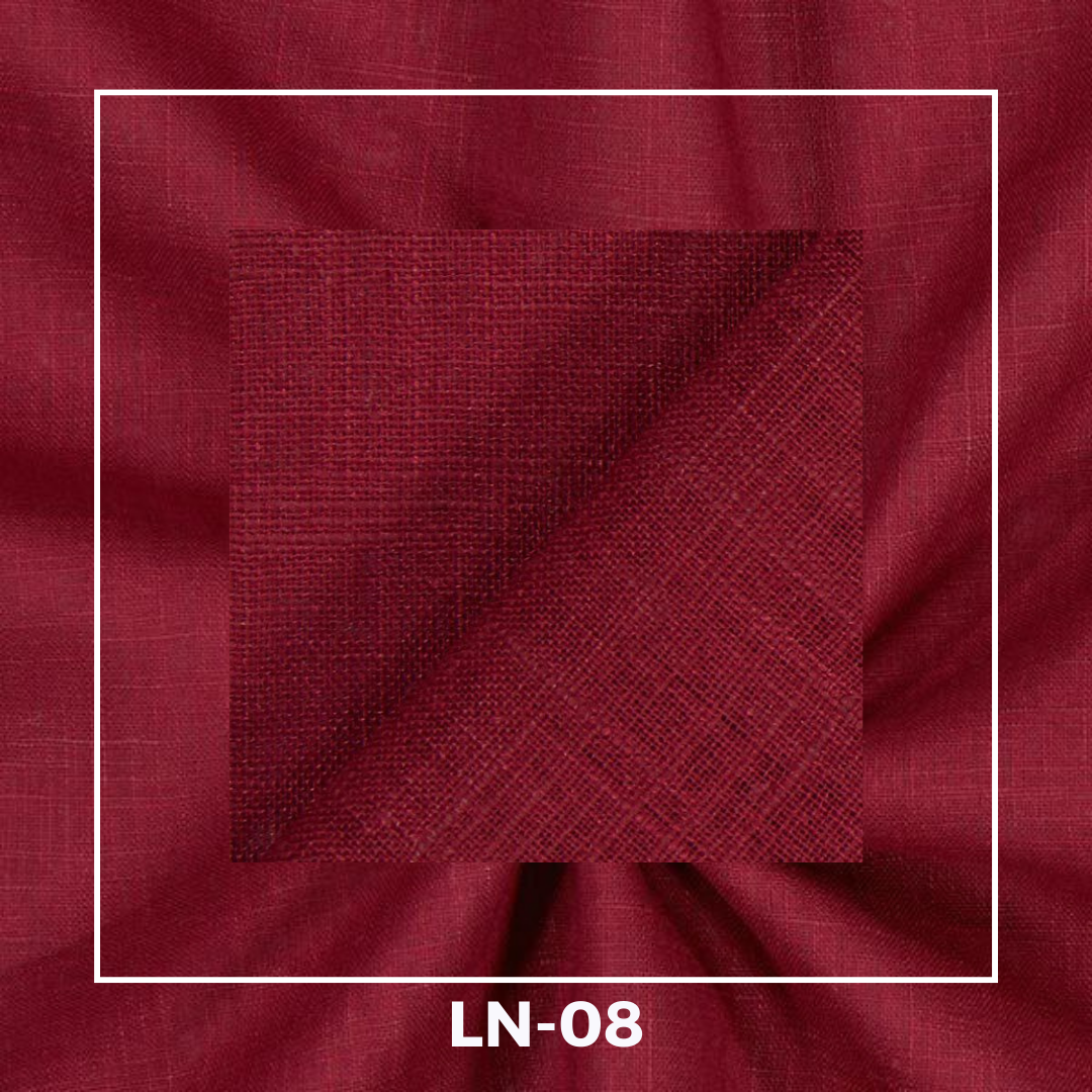 Plain Linen Fabrics – Burgundy