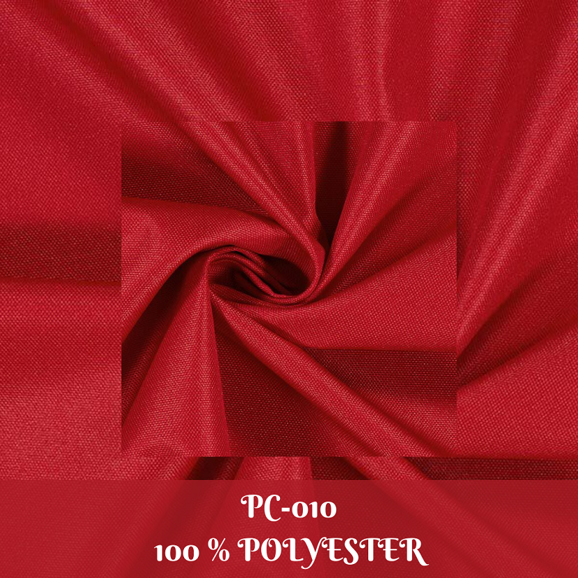 Plain Polyester Canvas Fabrics – Red