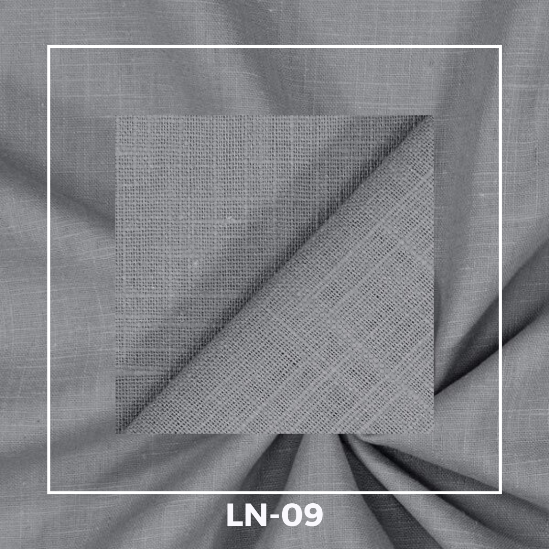 Plain Linen Fabrics – Slate Grey