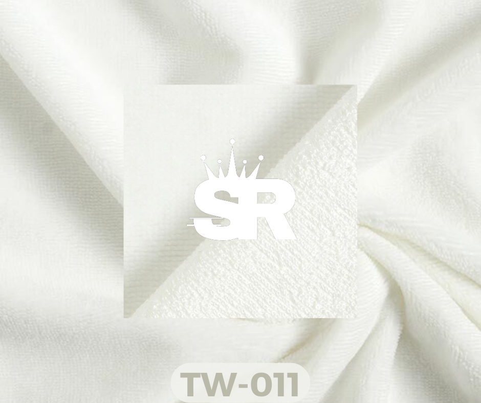 Plain Towelling Fabric (TERRYCLOTH) – Offwhite