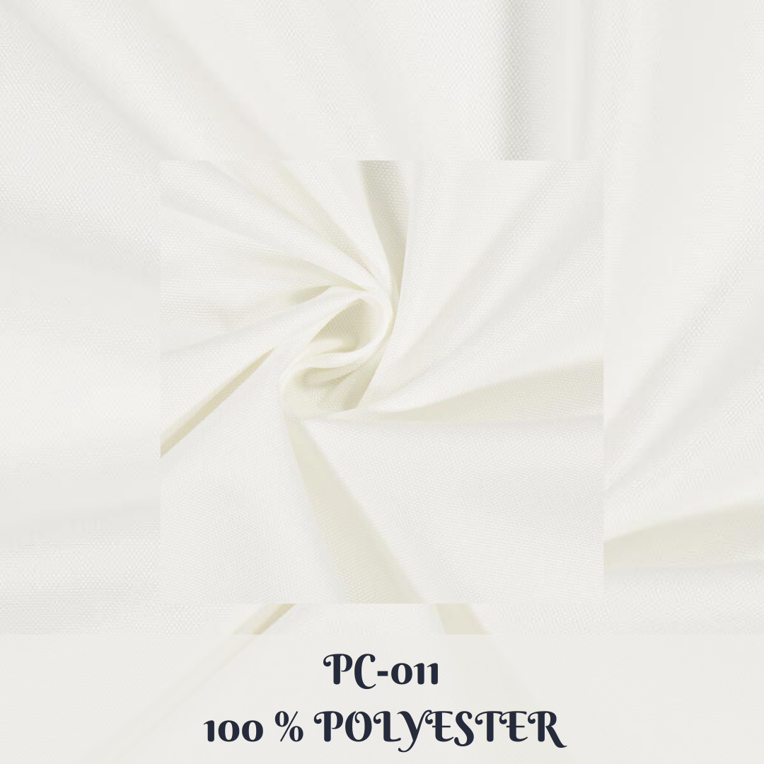 Plain Polyester Canvas Fabrics –White