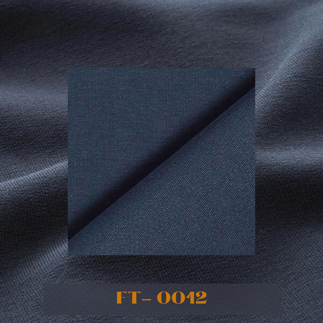 Plain Two - Thread Fleece / French Terry Fabrics – Midnight Blue
