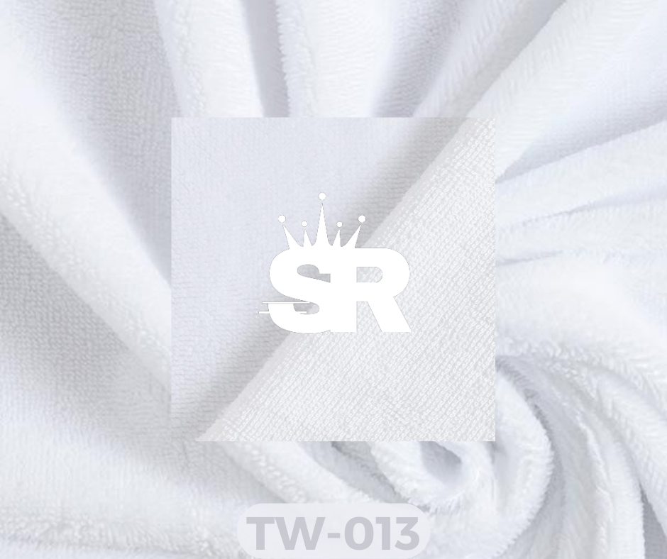 Plain Towelling Fabric (TERRYCLOTH) – White