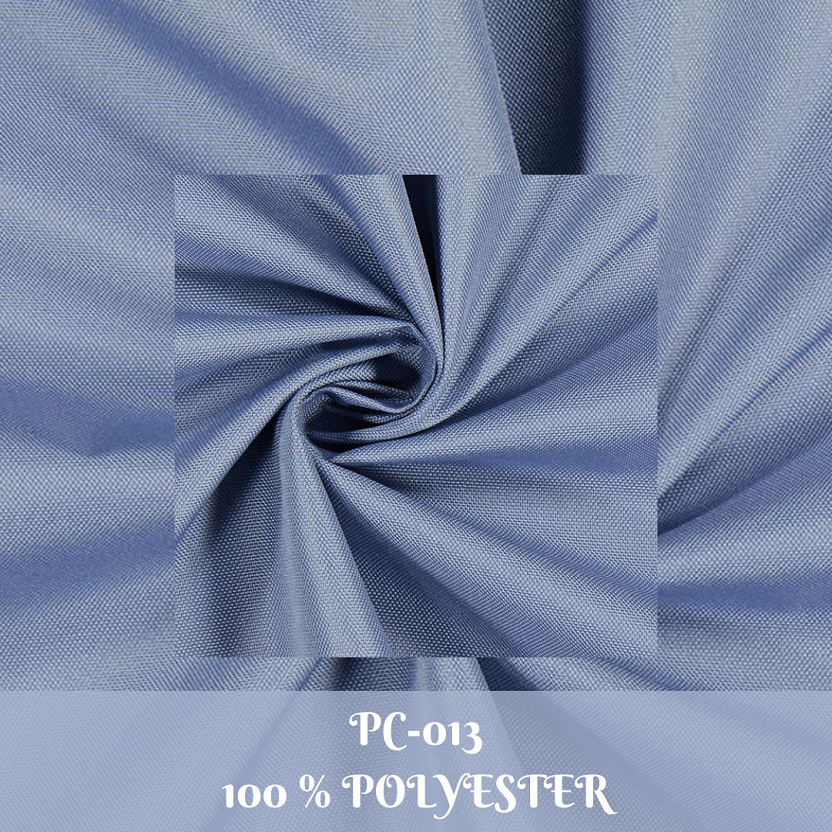 Plain Polyester Canvas Fabrics – Blue-Gray