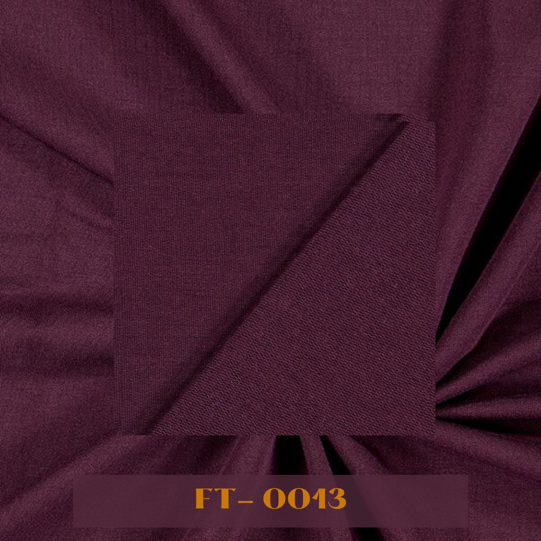 Plain Two - Thread Fleece / French Terry Fabrics – Red Wine