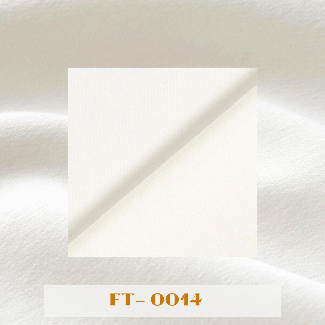 Plain Two - Thread Fleece / French Terry Fabrics – White