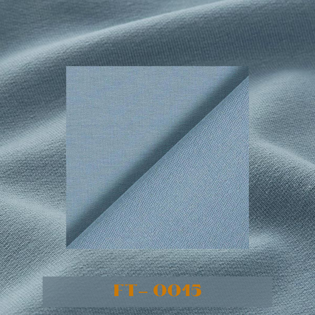 Plain Two - Thread Fleece / French Terry Fabrics – Dove Blue