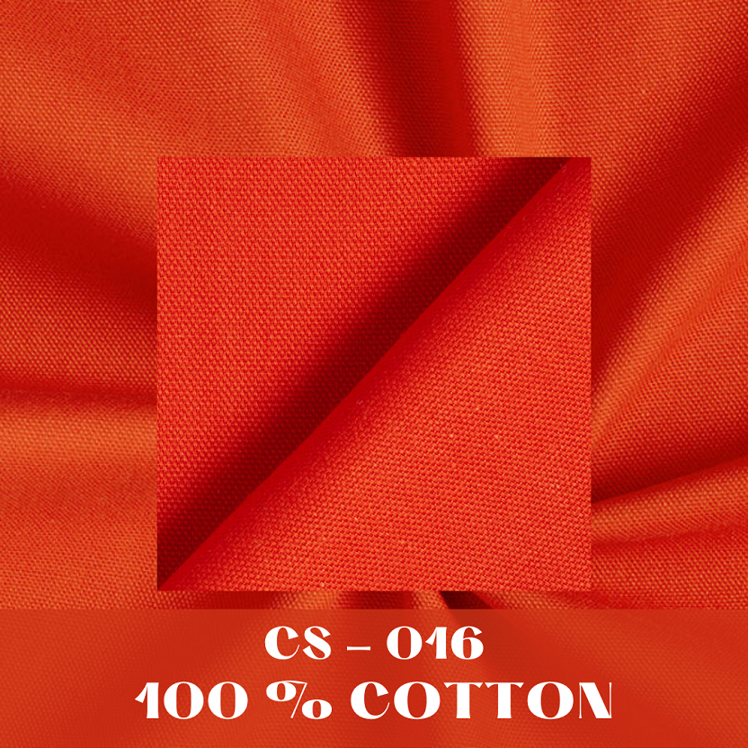 Plain Cotton Canvas Fabrics – Fire Orange