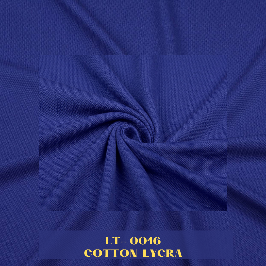 Plain Lacoste Pique Fabrics - Royal Blue