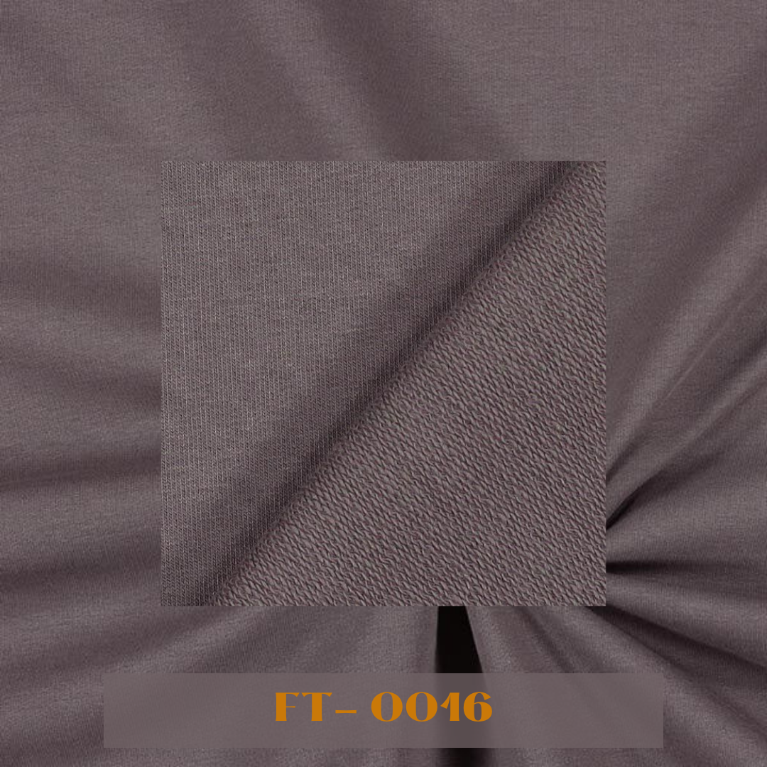 Plain Two - Thread Fleece / French Terry Fabrics – Brown