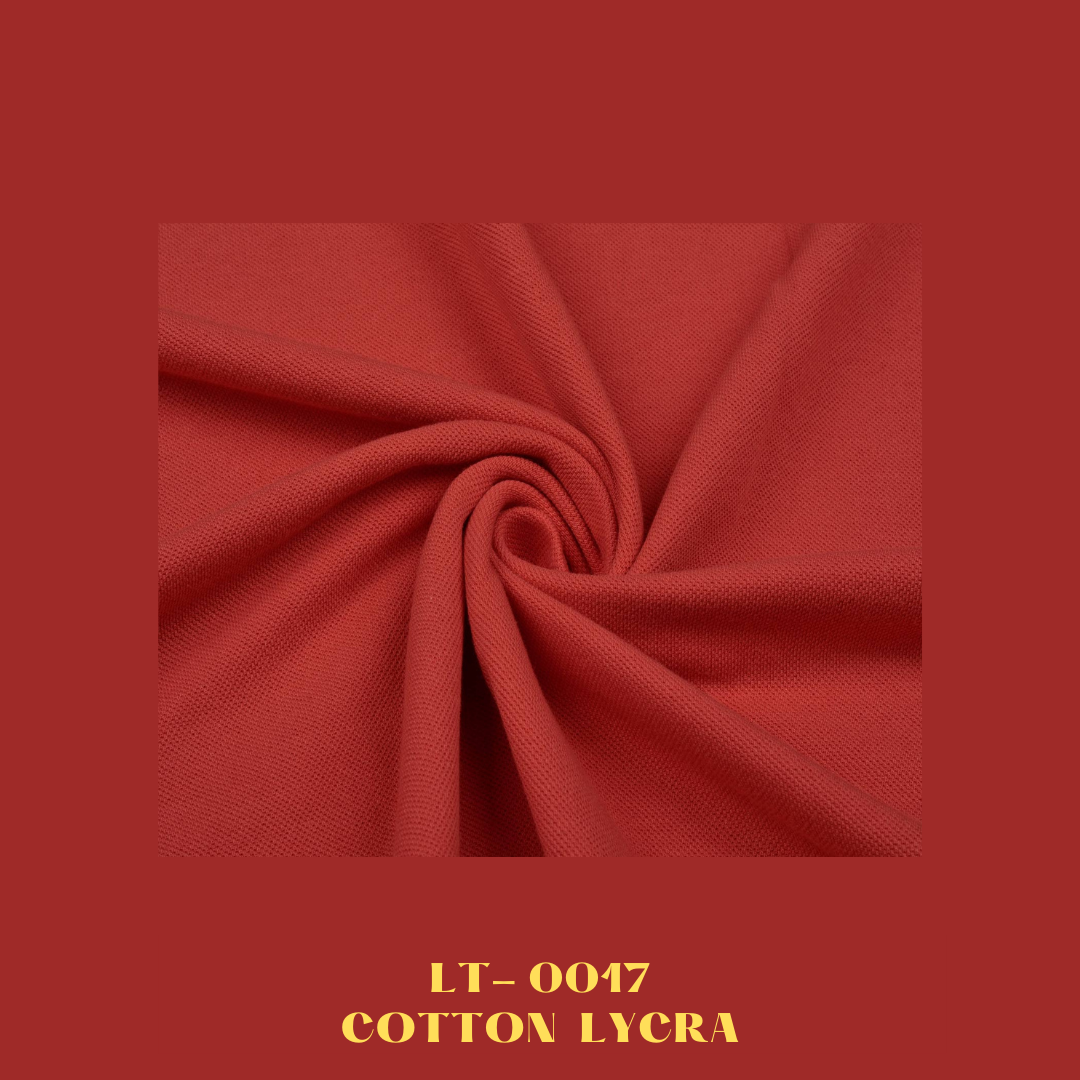 Plain Lacoste Pique Fabrics - Red