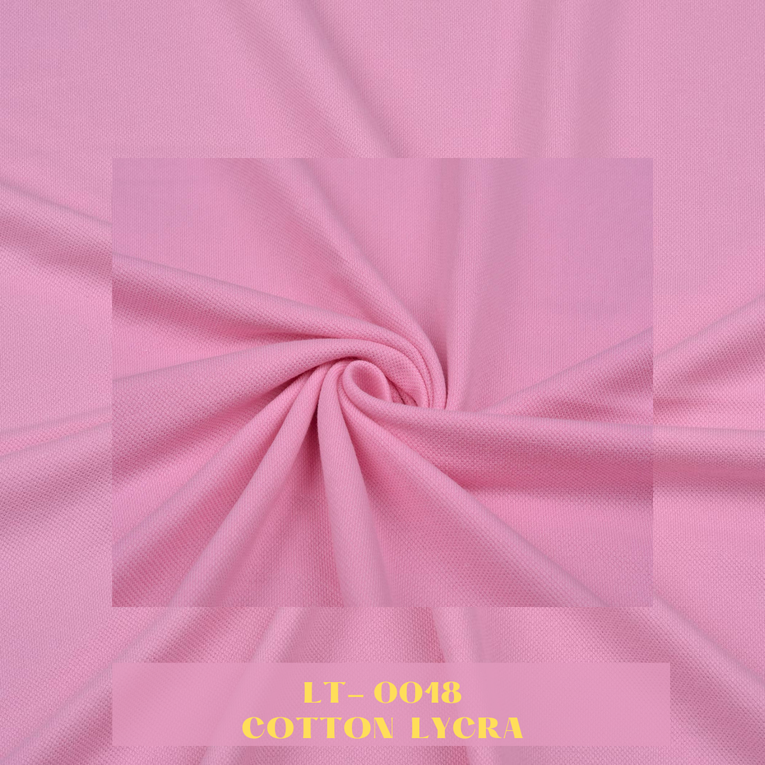 Plain Lacoste Pique Fabrics - Baby Pink