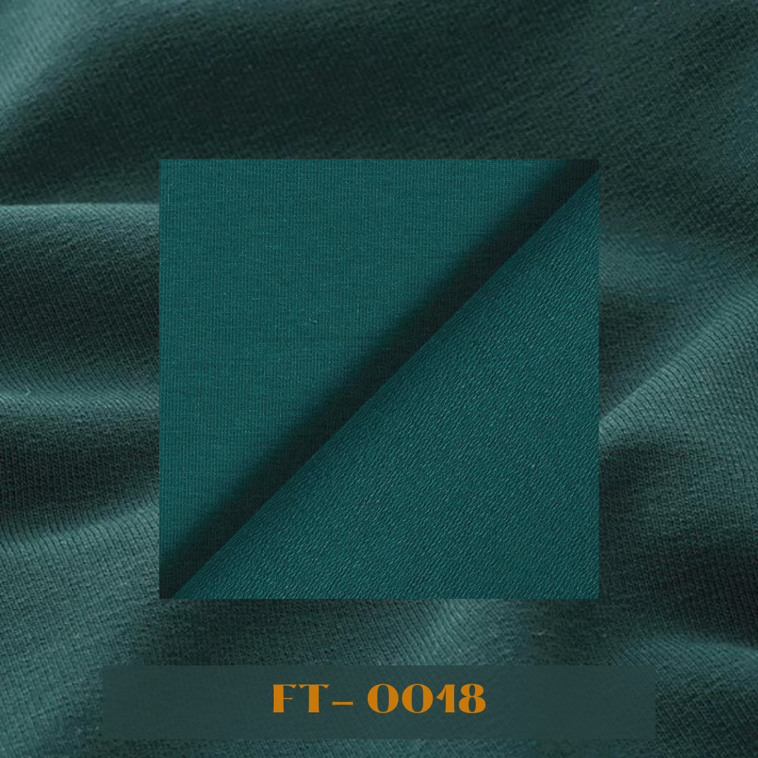 Plain Two - Thread Fleece / French Terry Fabrics – Dark Green
