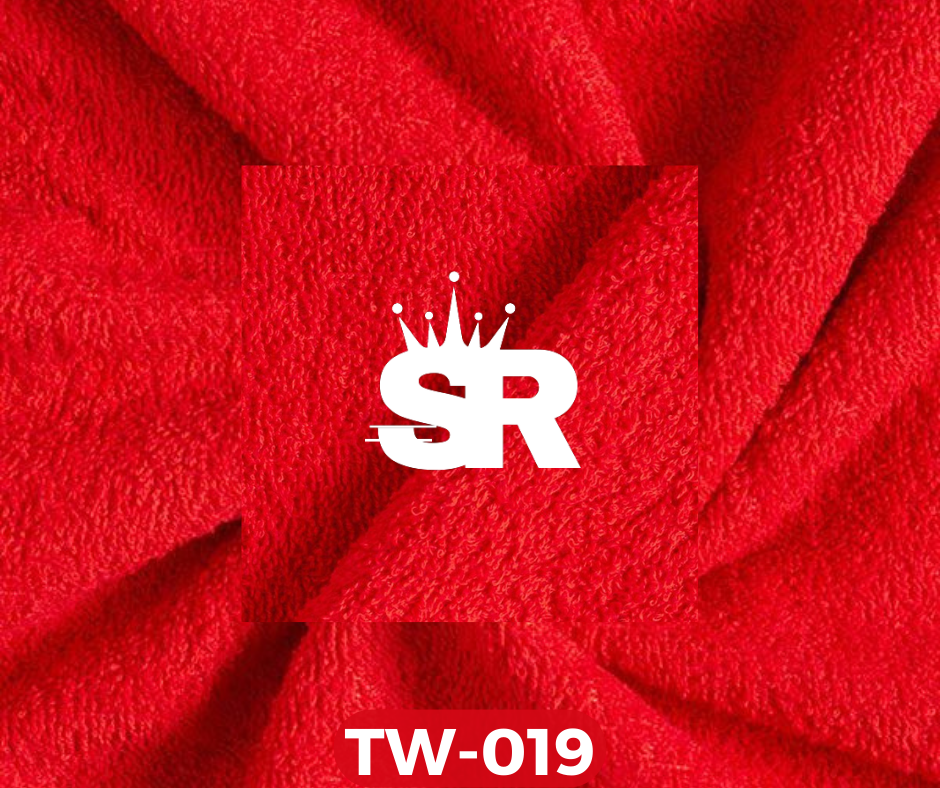 Plain Towelling Fabric (TERRYCLOTH) – Red