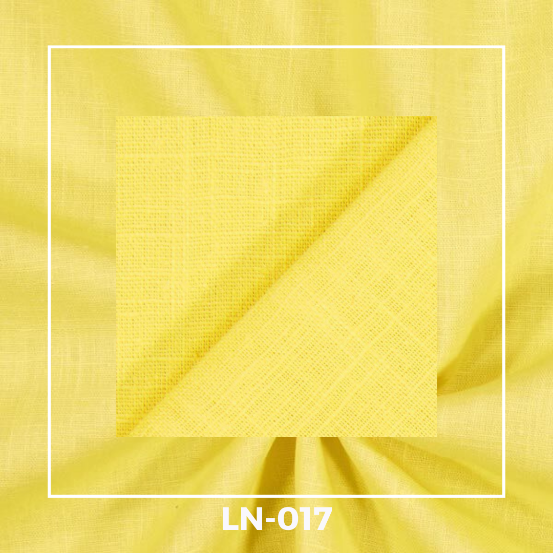 Plain Linen Fabrics – Sunglow Orange