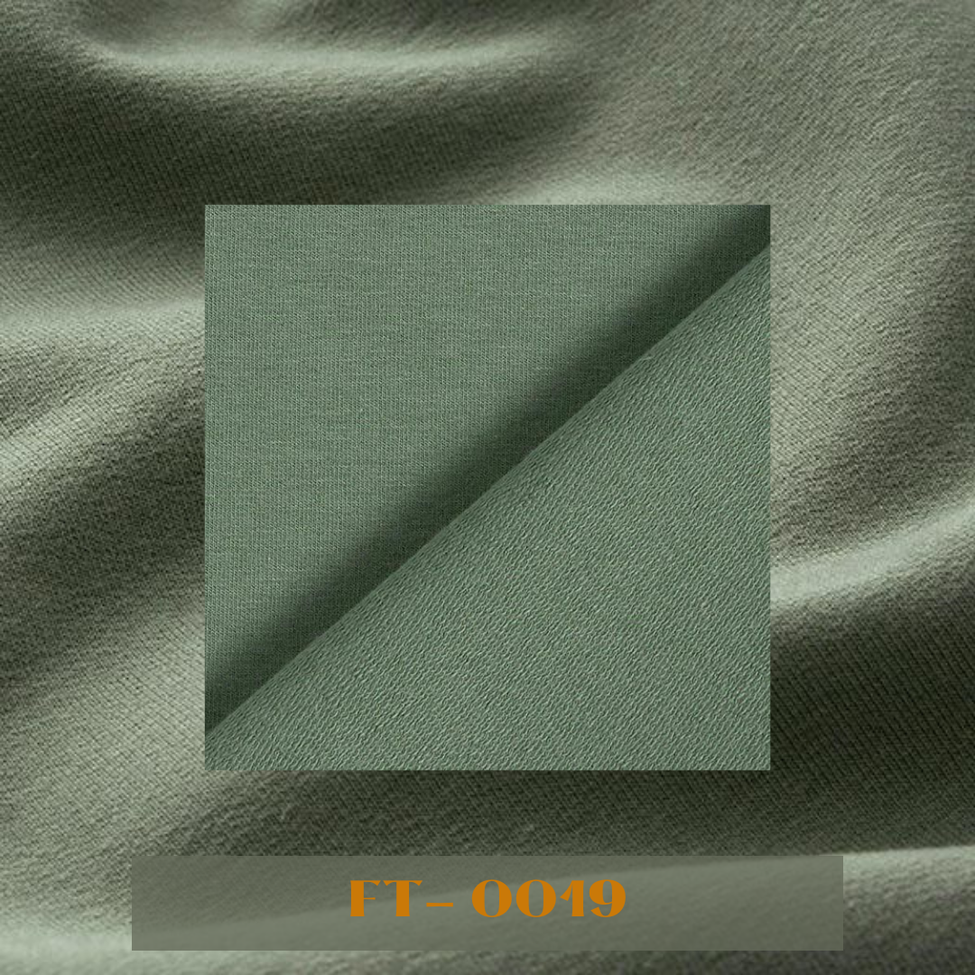 Plain Two - Thread Fleece / French Terry Fabrics – Olive