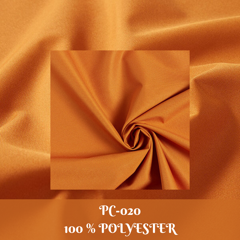 Plain Polyester Canvas Fabrics – Orange