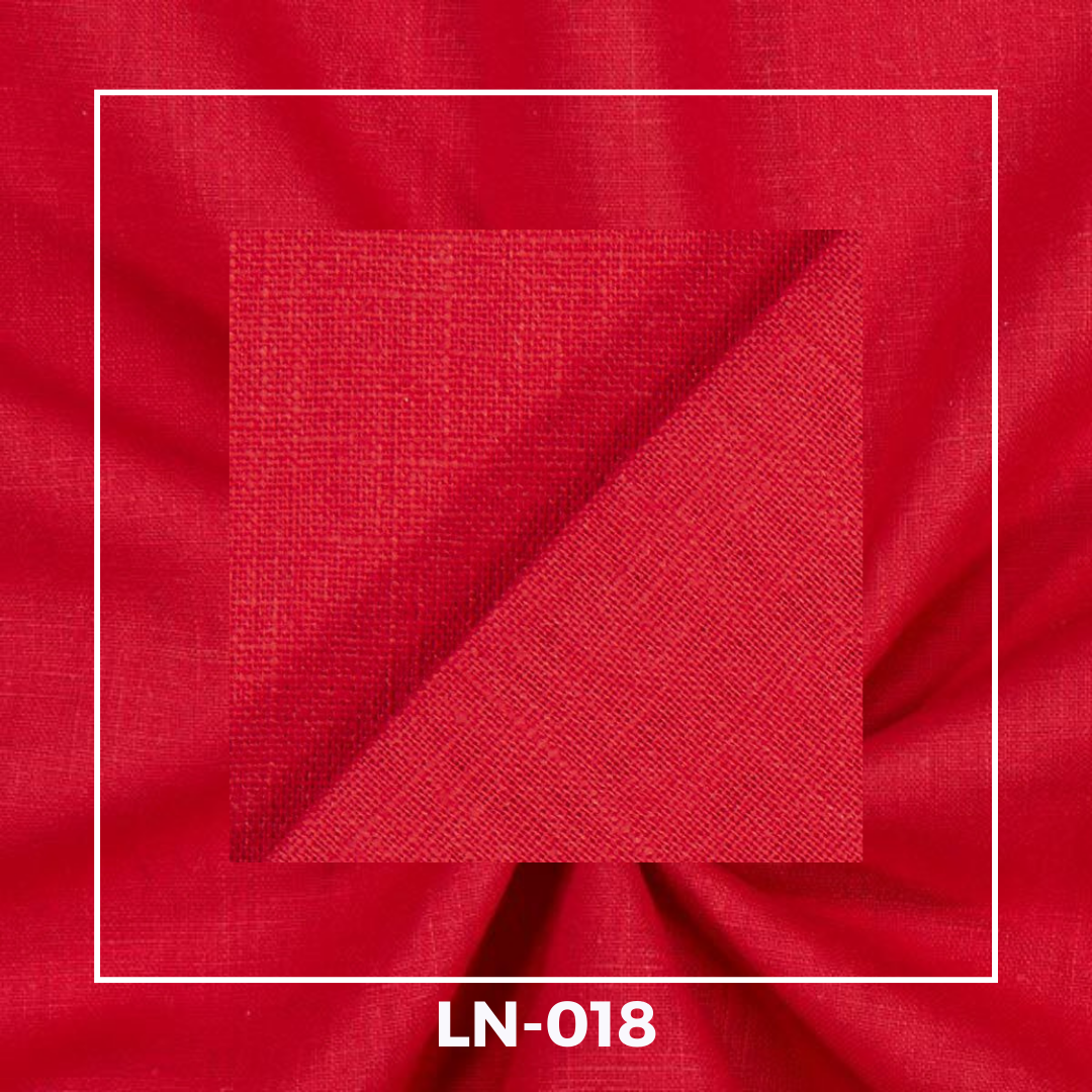 Plain Linen Fabrics – Red