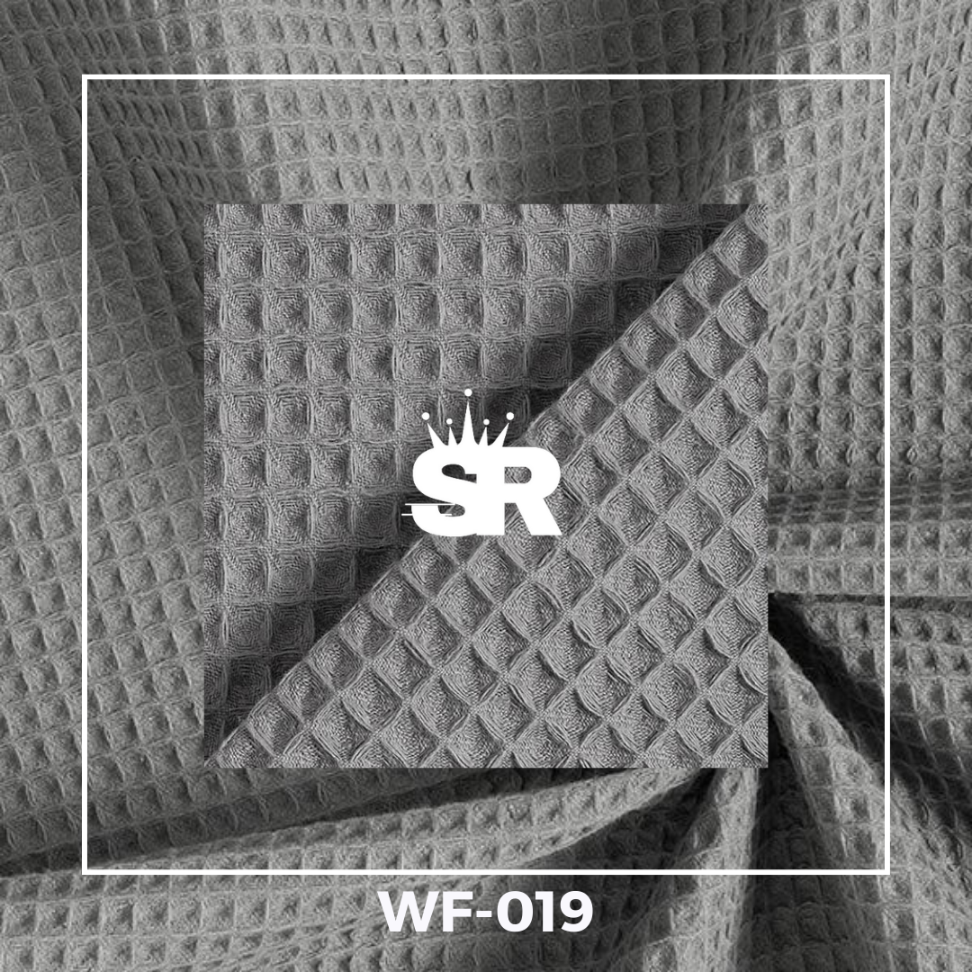 Plain Waffle Fabrics – Dark Grey