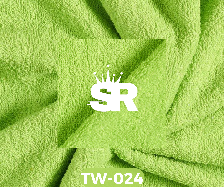 Plain Towelling Fabric (TERRYCLOTH) – Apple Green