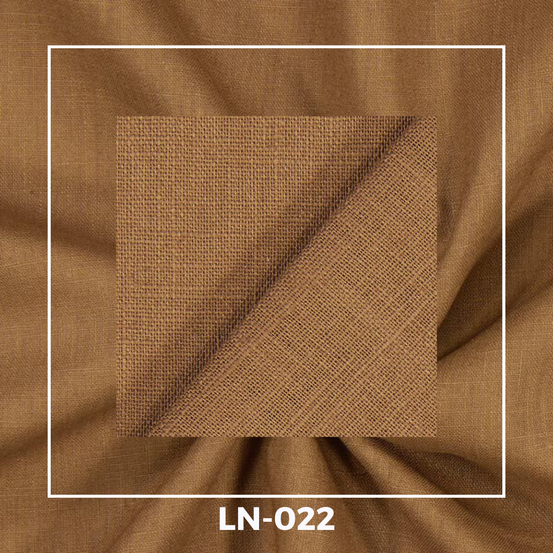 Plain Linen Fabrics – Caramel