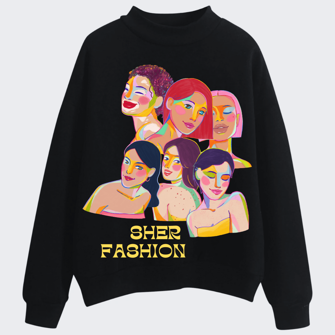 Sweatshirt with Print THE SHOW MUST GO ON