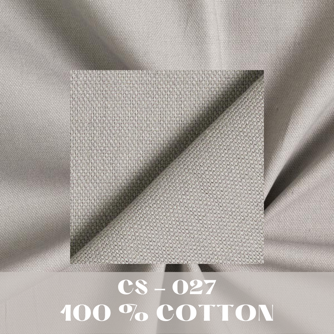 Plain Cotton Canvas Fabrics – Grey