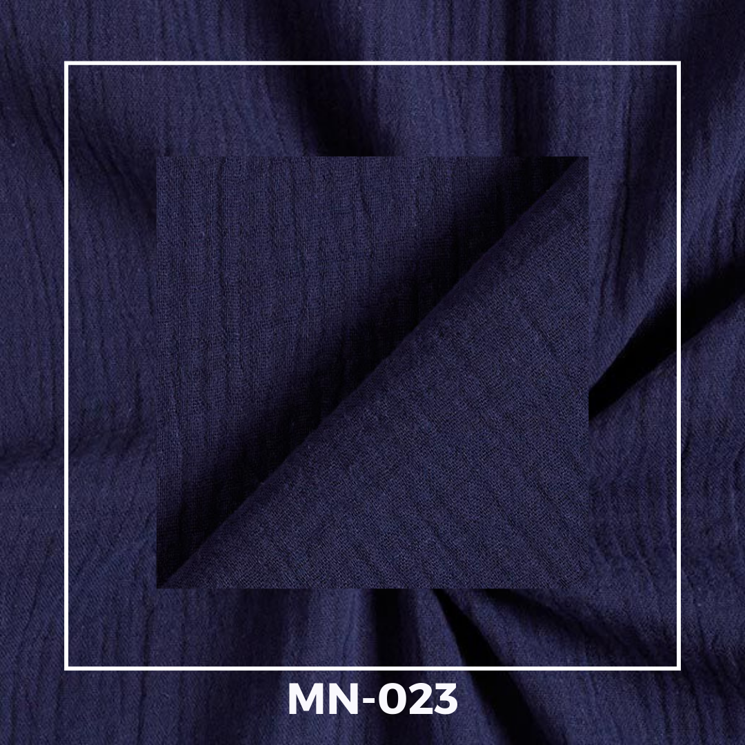 Plain Muslin Fabrics – Navy Blue