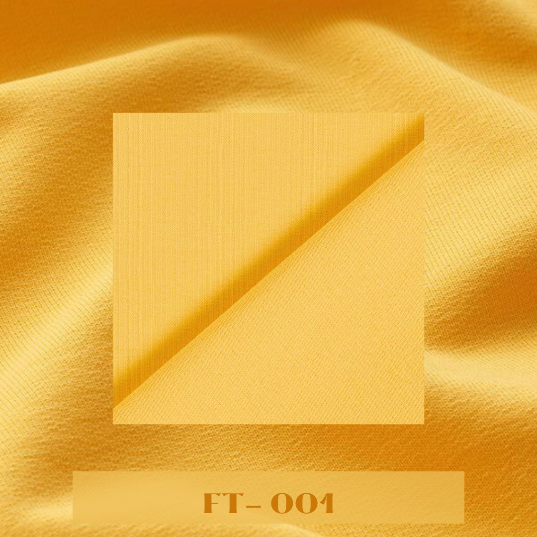 Plain Two - Thread Fleece / French Terry Fabrics – Yellow