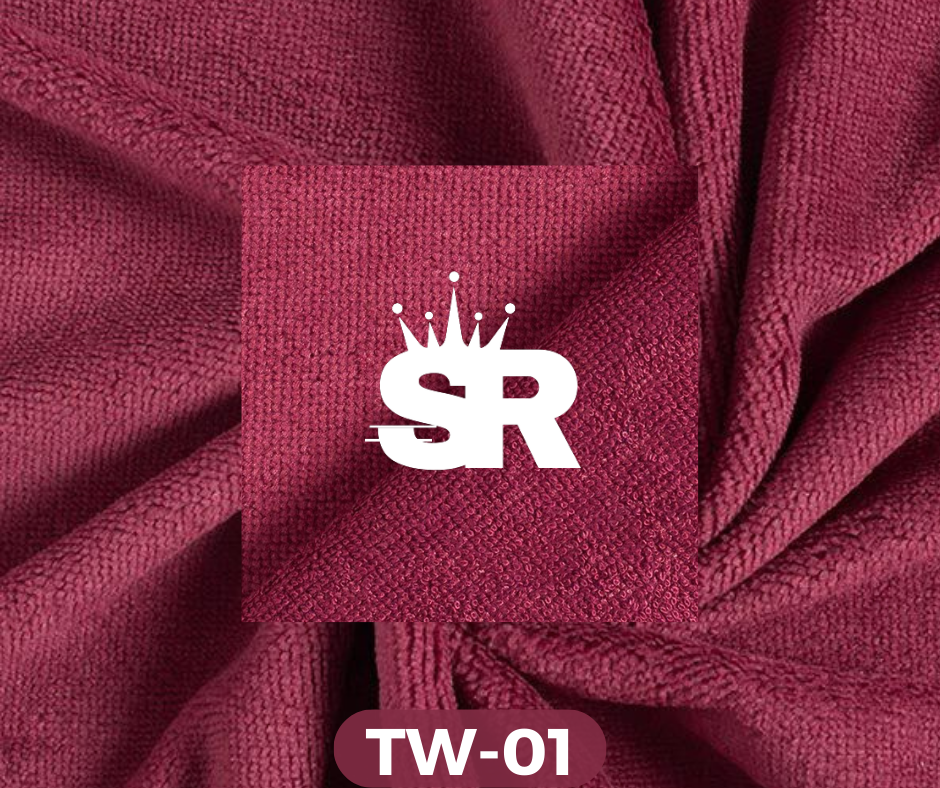 Plain Towelling Fabric (TERRYCLOTH) – Burgundy