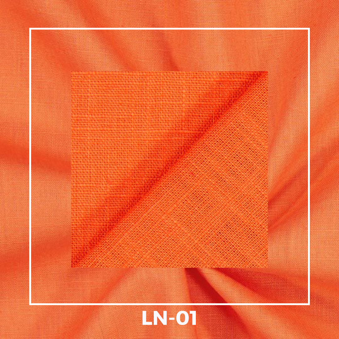 Plain Linen Fabrics – Orange