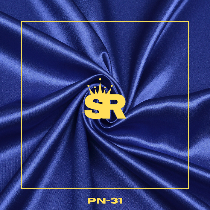 Plain Polyester Satin Fabrics – Royal Blue