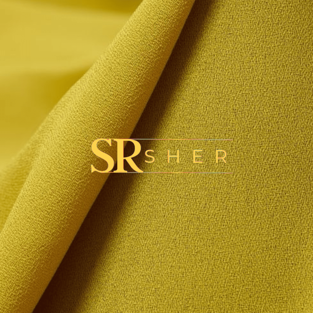 Plain Crepe Fabrics - Yellow