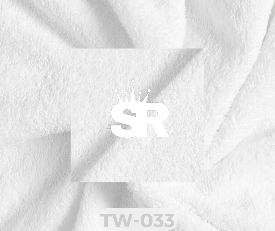 Plain Towelling Fabric (TERRYCLOTH) – White