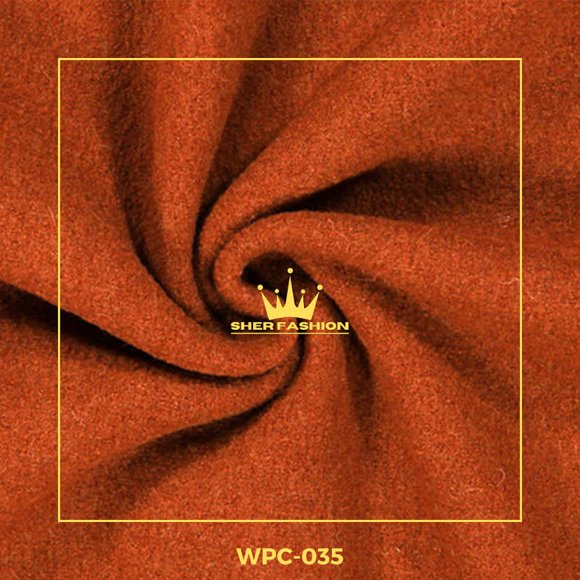 Wool Cashmere Fabrics – Flame Orange