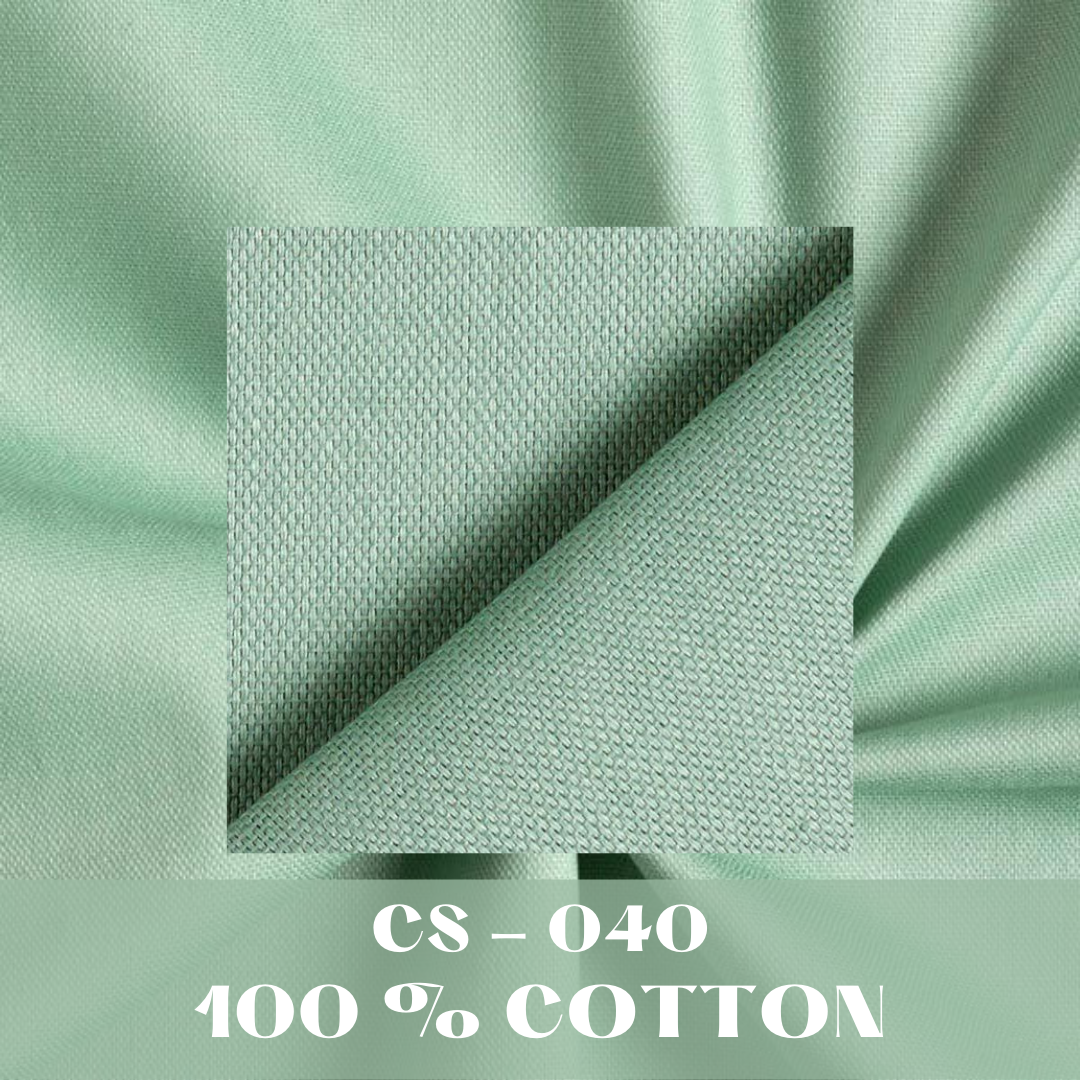 Plain Cotton Canvas Fabrics – Green Mint