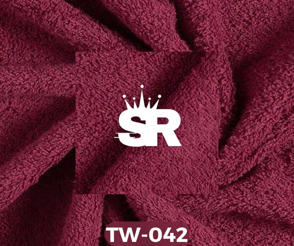 Plain Towelling Fabric (TERRYCLOTH) – Burgundy