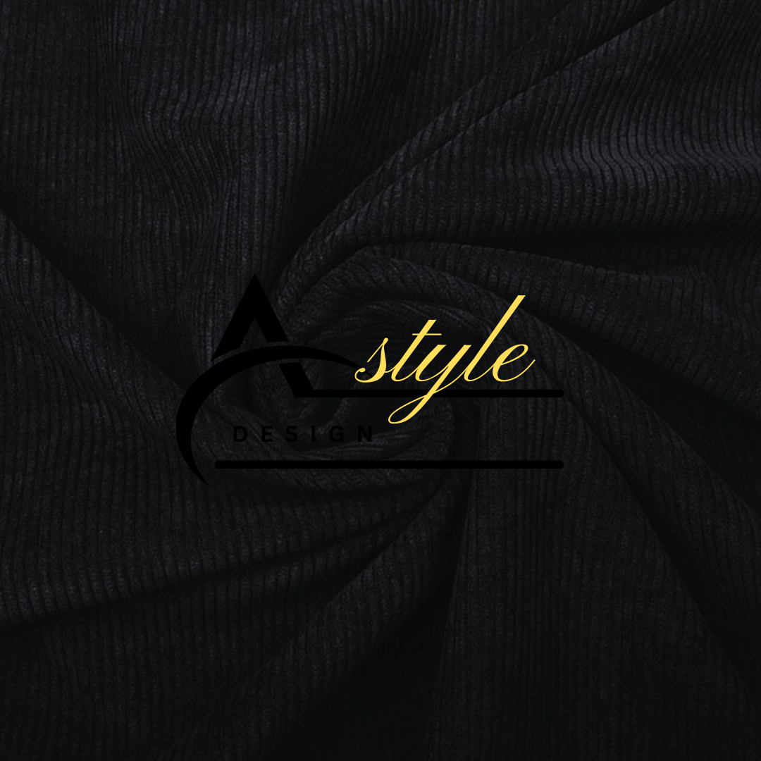 Plain Comisole Fabric – Black