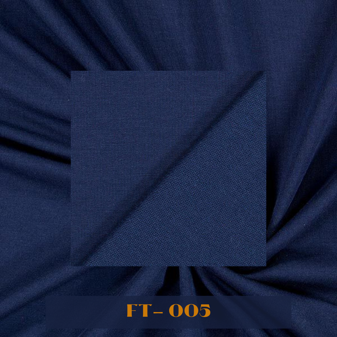 Plain Two - Thread Fleece / French Terry Fabrics – Navy Blue