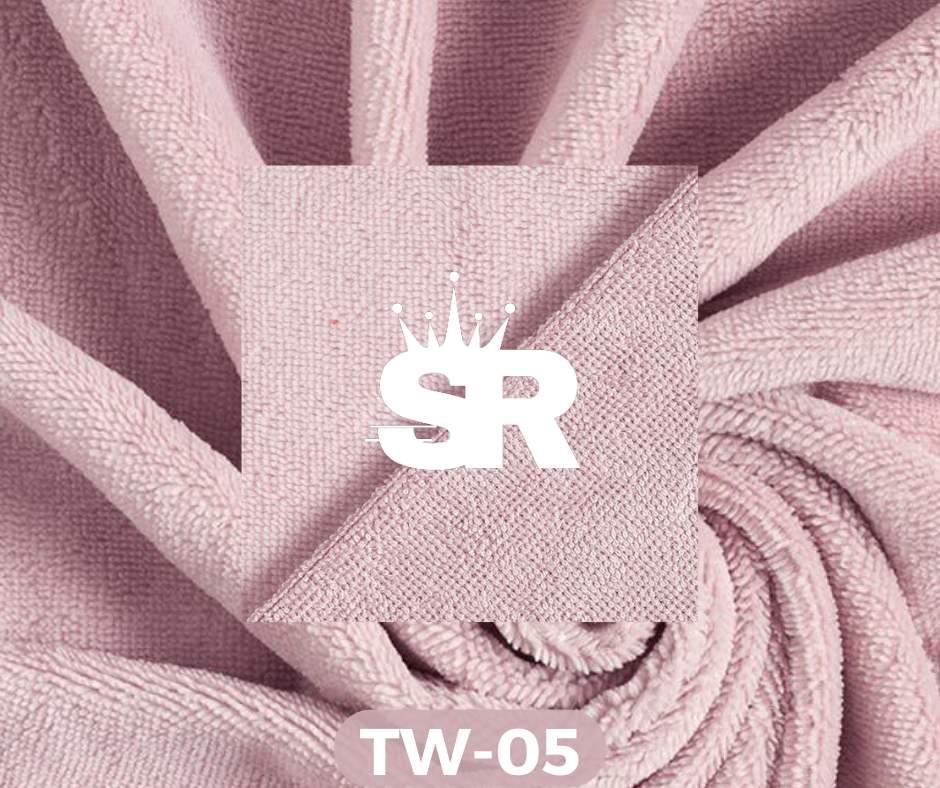 Plain Towelling Fabric (TERRYCLOTH) – Dusty Pink