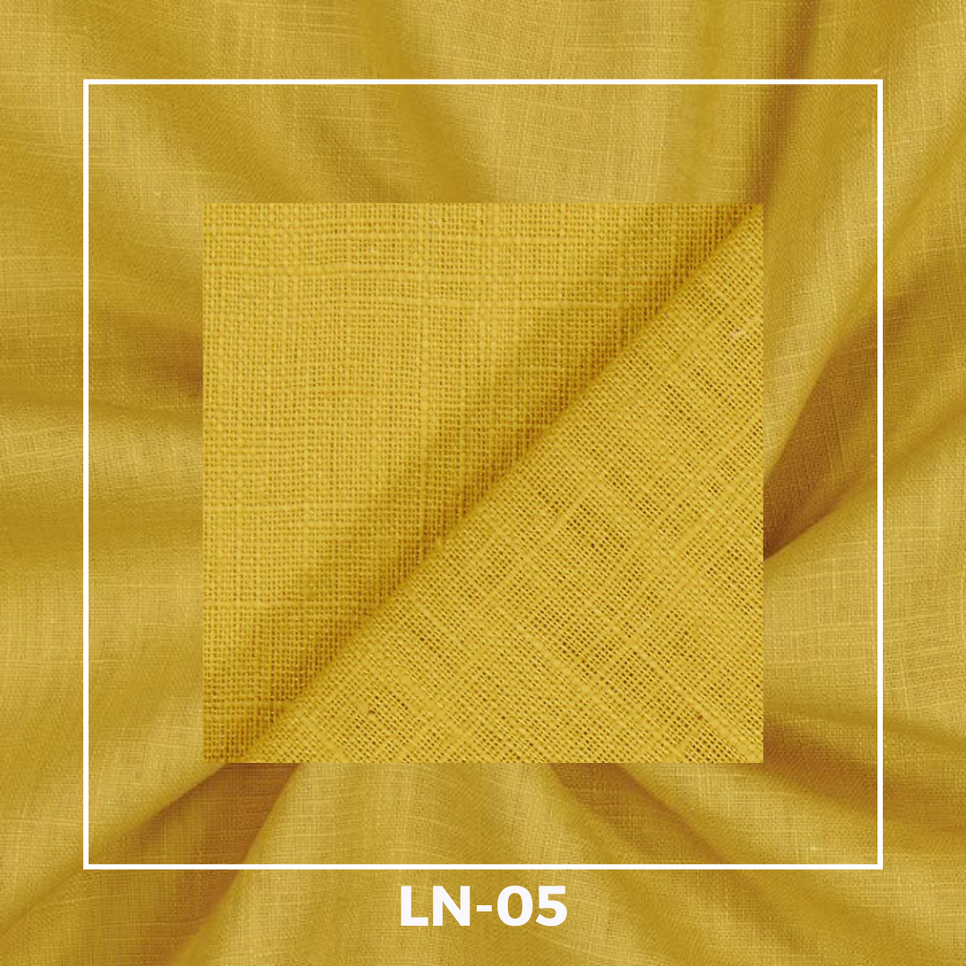 Plain Linen Fabrics – Mustard