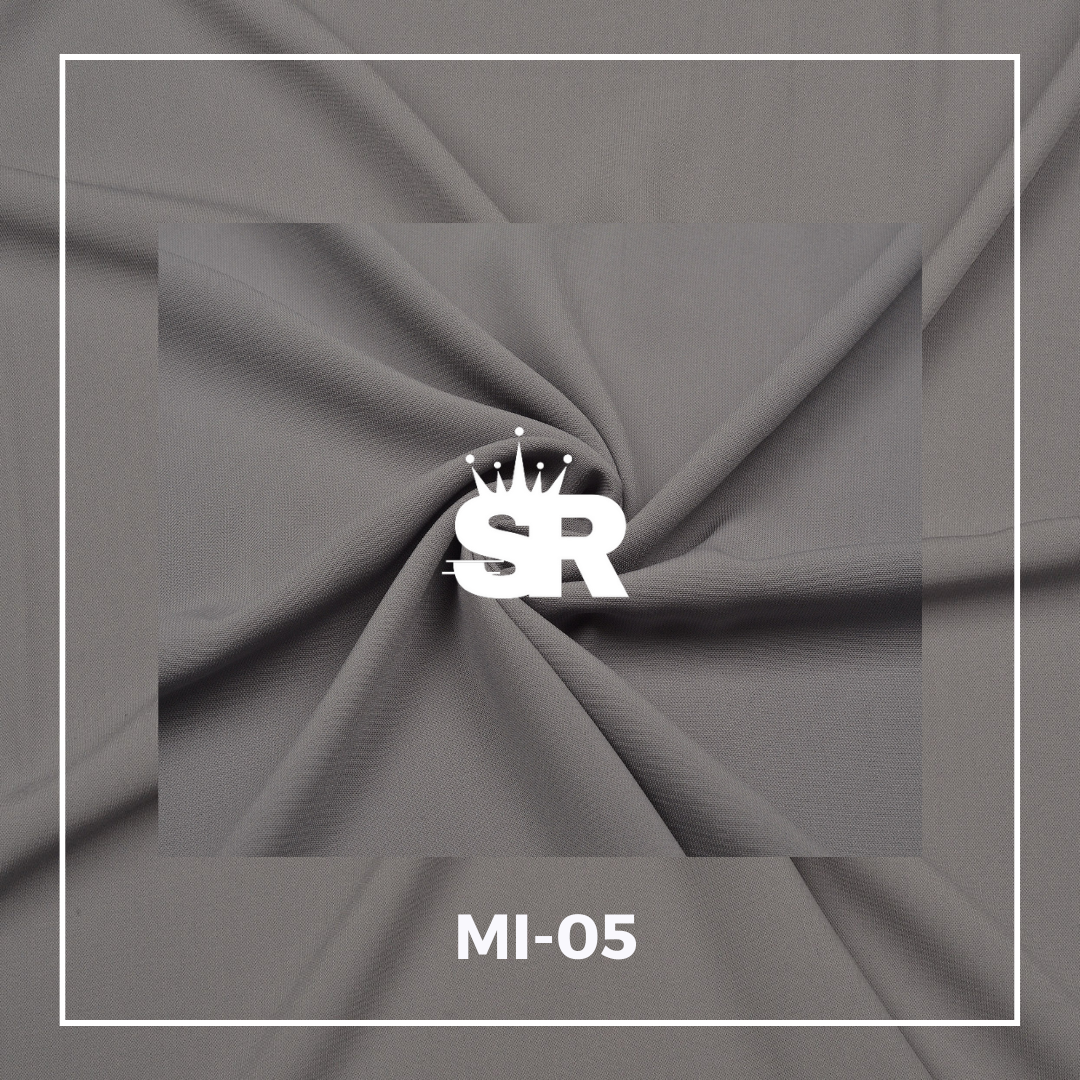 Plain Medina Silk Fabrics – Carbon Gray