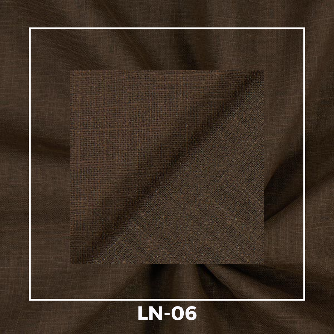 Plain Linen Fabrics – Chocolate Brown