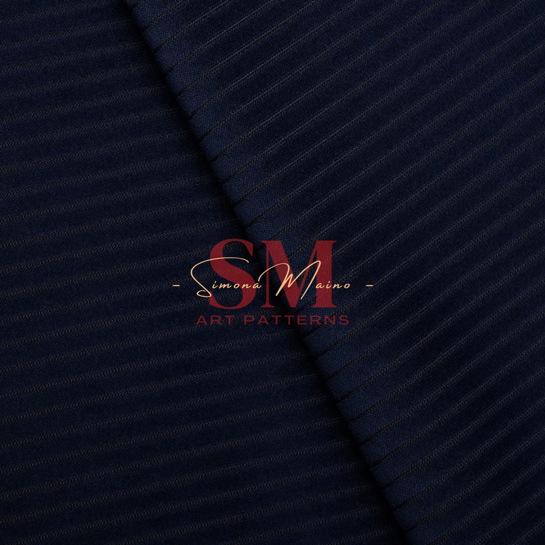 SIMONA MAINO Upholstery Fabric - Navy Blue