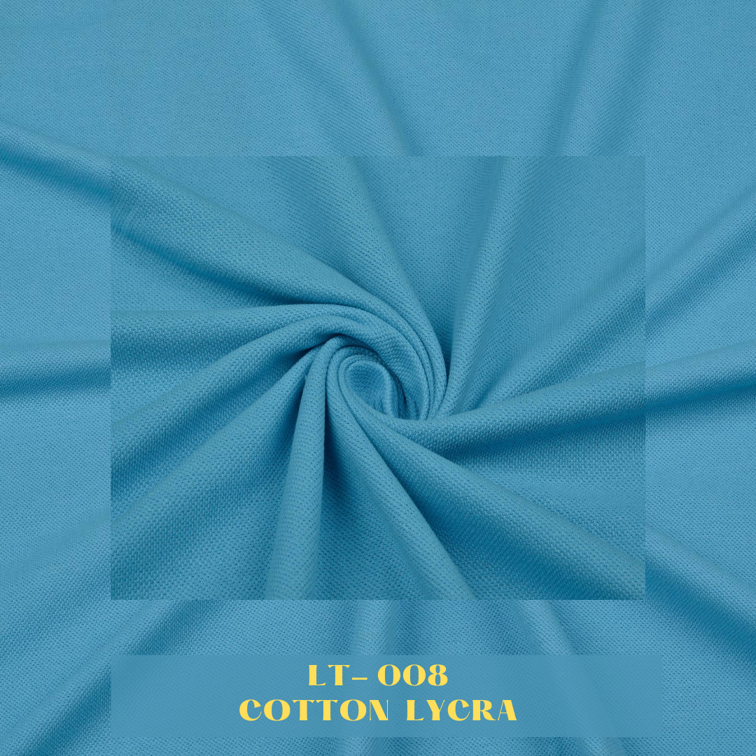 Plain Lacoste Pique Fabrics - Carolina Blue